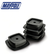 Maypole caravan stack pads stacked for secure transport, showing durable foam padding and reinforced edges.