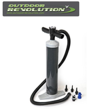 High Pressure Hand Pump by Outdoor Revolution, featuring a sturdy design and ergonomic handle for efficient inflation.