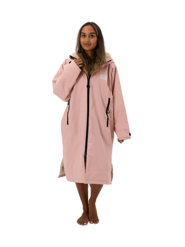 Pink Beachbum changing robe for adults, featuring a cozy design perfect for beach outings and quick wardrobe changes.