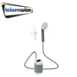 LeisureWize rechargeable portable shower with handheld design, compact and convenient for outdoor use and travel.