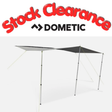 Dometic solar shade canopy roof cover installed on a vehicle, providing sun protection with a durable, adjustable design.