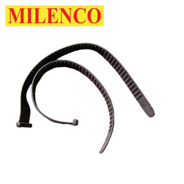 Milenco MGI Safety Mirror Straps, durable black straps designed to secure mirrors for safe towing and driving.