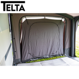 Telta Sleeping Annexe featuring a spacious interior and durable fabric, ideal for camping or outdoor activities.
