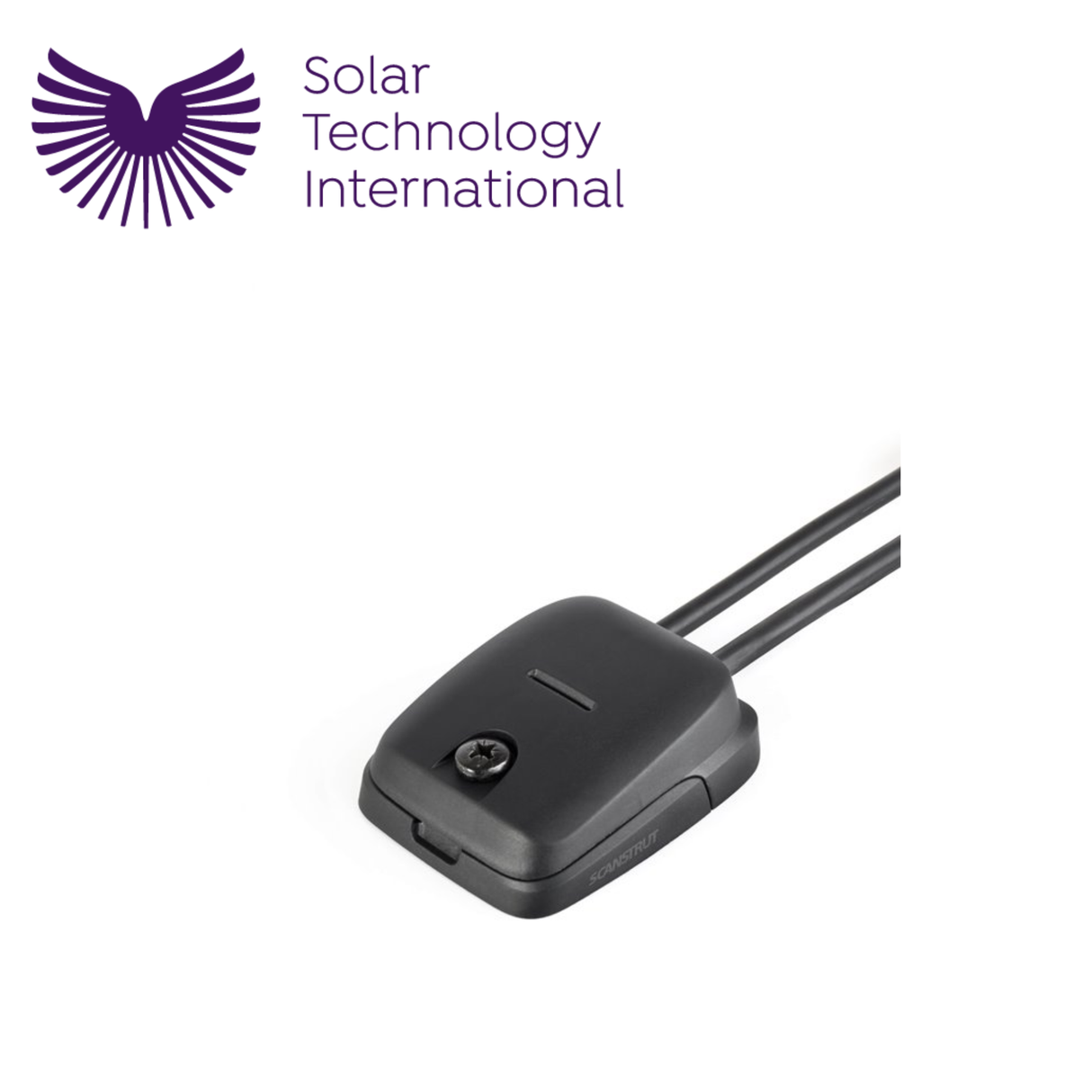 Solar Technology double cable gland seal for secure cable entry, shown in a close-up of the black sealing unit.