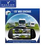 Falcon HD Wireless Camera System + 7″ Mirror Monitor With DVR Recording Function