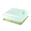 White MPK rooflight with flynet, 400x400mm, featuring a protective mesh screen for ventilation and insect protection.