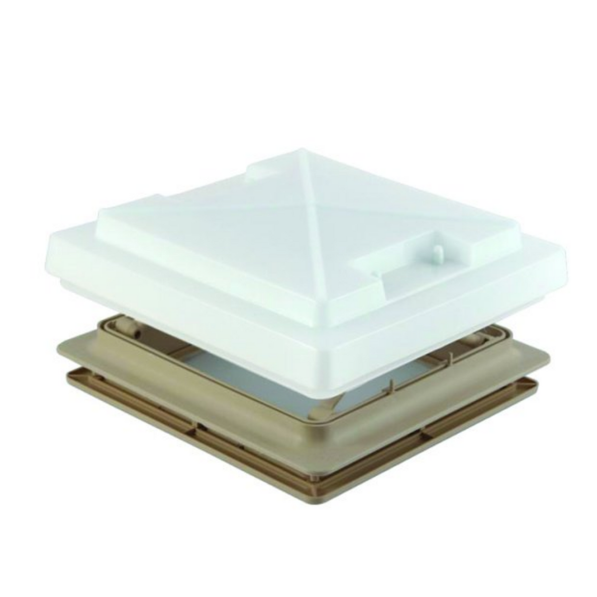 Beige MPK rooflight with flynet mesh, 320 x 360 cm, designed for roof installation with protective insect screen.