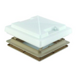 Beige MPK rooflight with flynet, measuring 280 x 280, featuring a protective flyscreen for ventilation and insect prevention.