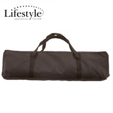 Lifestyle Camp 6 Bar Lights black six-light bar fixture close-up