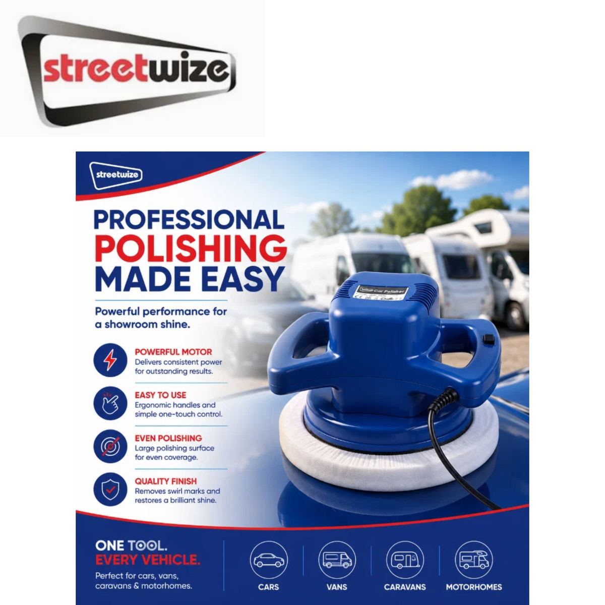 Streetwize 10" Car Polisher