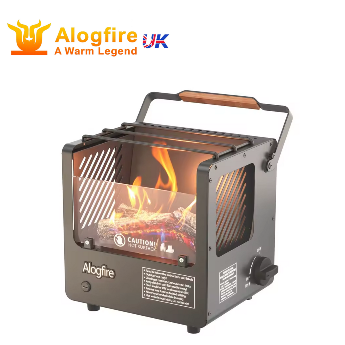 Alogfire Mini Fire and Grill with Storage Bag