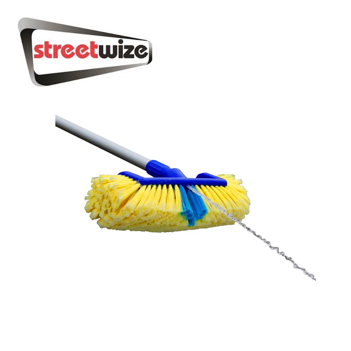 Streetwize Blaster Brush 2 in 1 cleaning brush with soft bristles and scrubber head, ideal for washing surfaces.