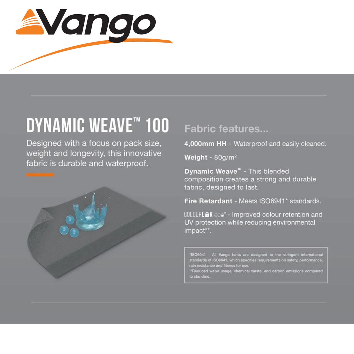 Vango Palma Air 260 Awning by Cannock, showcasing its spacious design and air structure for camping and caravanning.