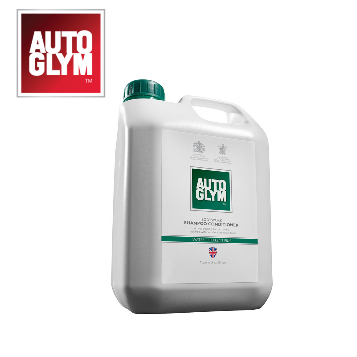 Autoglym Bodywork Shampoo Conditioner bottle on a clean surface, showcasing its label and sleek design for vehicle cleaning.