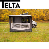 Telta Core 260 Air Awning shown fully inflated, showcasing its spacious design and sturdy construction for outdoor use.