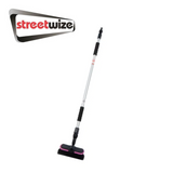 Streetwize telescopic car wash brush with soft bristles, extending handle, designed for effective vehicle cleaning.