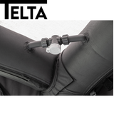 Telta Life 390 Air Awning by Cannock Caravan Accessories set up, showcasing its spacious design and air-filled structure.