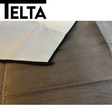Telta Pure Pace breathable carpet featuring a textured beige and gray pattern, showcasing its soft, durable surface for home flooring.