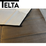 Telta Extra Tall Annexe breathable carpet in a rich texture, showcasing its soft surface and durable design.