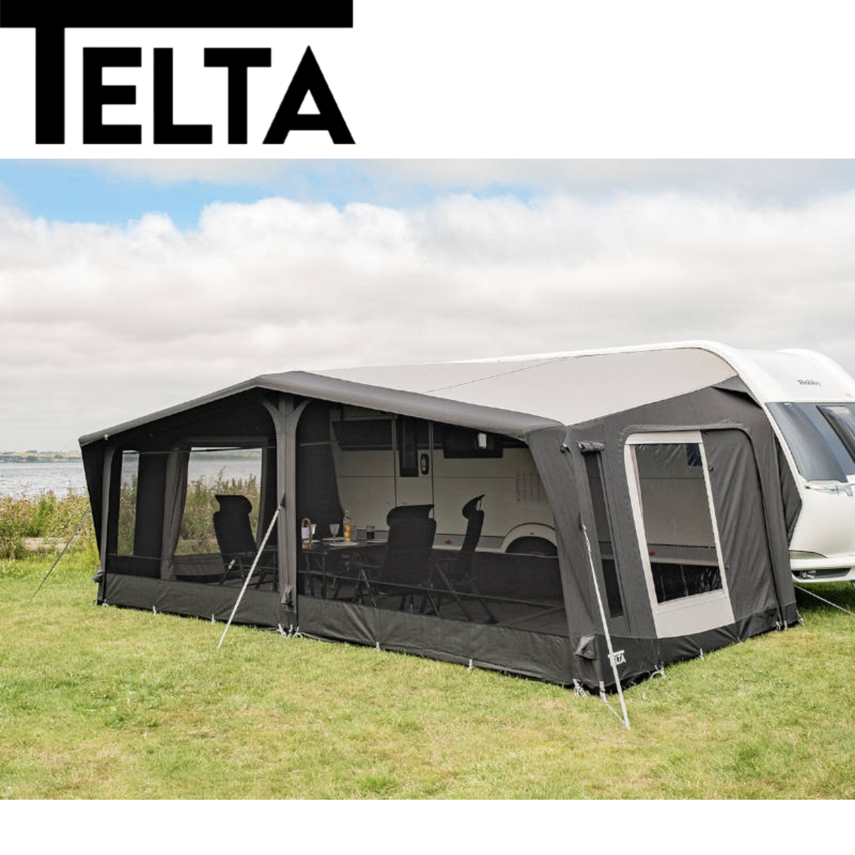 Telta Lounge Front Mesh Panel Set featuring a breathable mesh design for enhanced airflow and comfort in lounge setups.