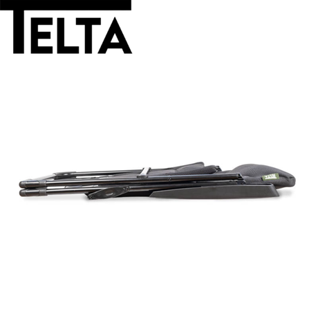 Telta Falster Reclining Chair in a comfortable position showcasing its sleek design and plush upholstery.