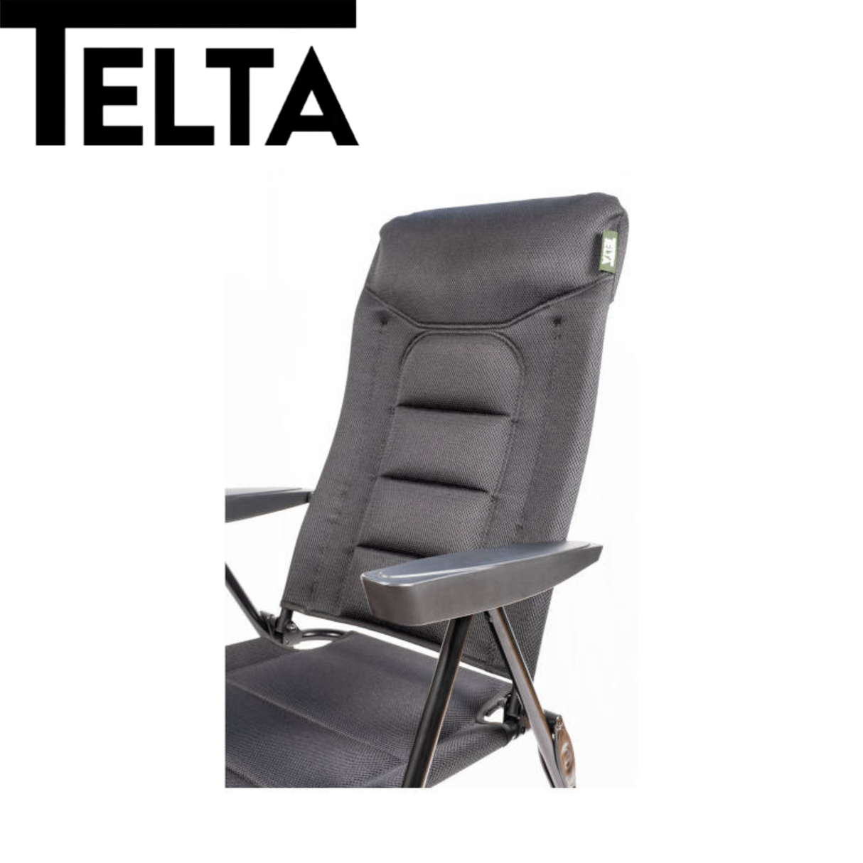 Telta Falster reclining chair in a cozy living room setting, featuring adjustable backrest and stylish upholstery.
