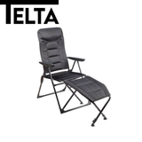 Telta Fyn Footrest with a modern design, showcasing its sturdy base and comfortable foot support in a stylish setting.