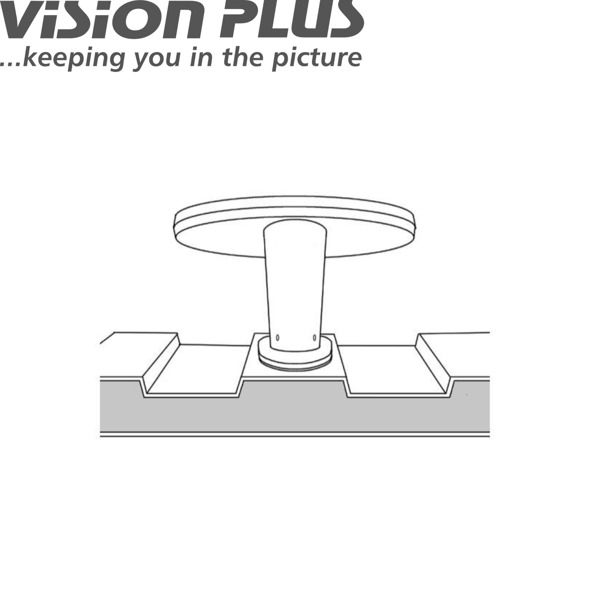Vision Plus Status 270 omni-directional antenna with sleek design, ideal for enhancing signal reception.