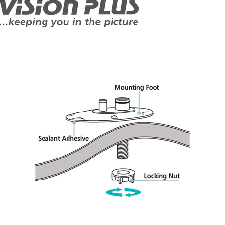 Vision Plus Status 270 omni-directional antenna with sleek design and adjustable mount for improved signal reception.