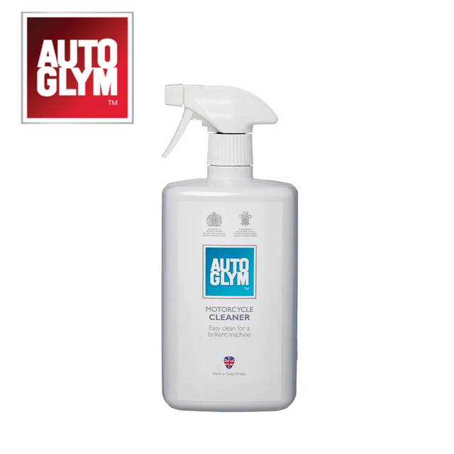 Autoglym Motorcycle Cleaner in a spray bottle, designed for cleaning and maintaining motorcycles effectively.