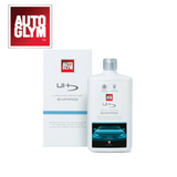 Autoglym UHD Shampoo bottle with a sleek design, ideal for cleaning vehicles and enhancing shine.