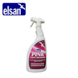 Elsan Pink Toilet Freshener 750ml bottle with a vibrant pink liquid, designed for effective toilet cleaning and freshness.