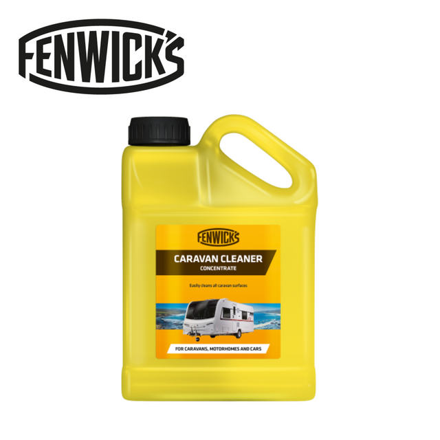 Fenwicks Caravan Cleaner bottle with a clear label, designed for effective vehicle cleaning and maintenance.