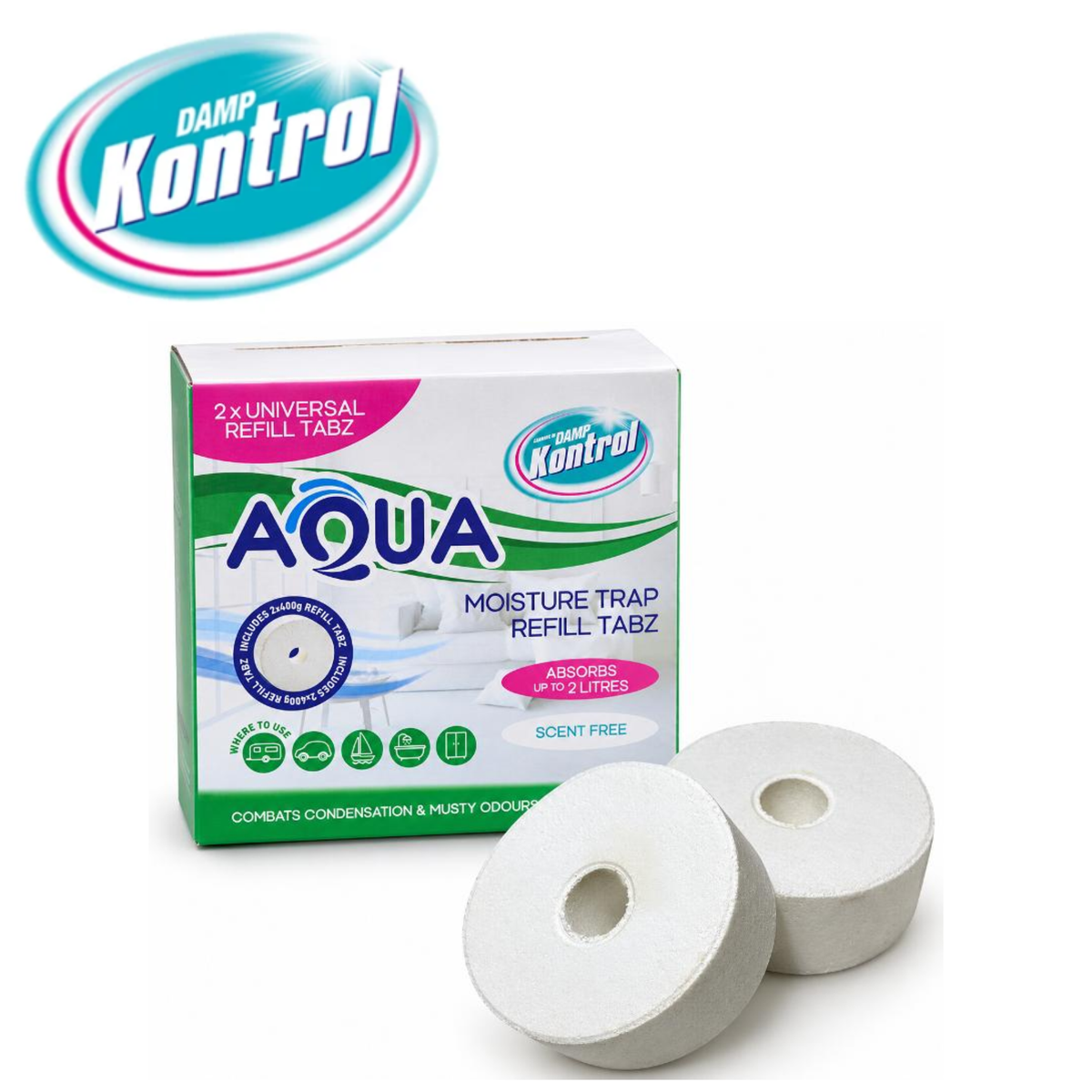 Kontrol Moisture tabs - scent free refill tabs