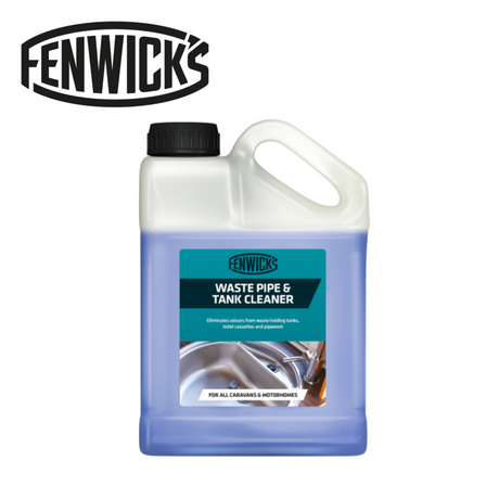 Fenwicks Waste Pipe & Tank Cleaner in a bottle, showcasing the label and product design for effective tank cleaning.
