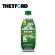 Thetford Aqua Kem Green Concentrated toilet fluid in a bottle, featuring a green label and easy-pour spout.