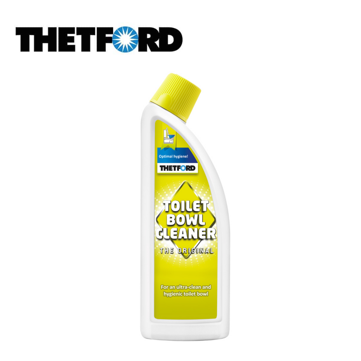 Thetford Toilet Bowl Cleaner in a bottle, featuring an easy-to-use design for effective toilet cleaning.
