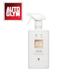 Autoglym Leather Cleaner bottle with spray nozzle, set against a clean surface, ideal for maintaining vehicle leather interiors.