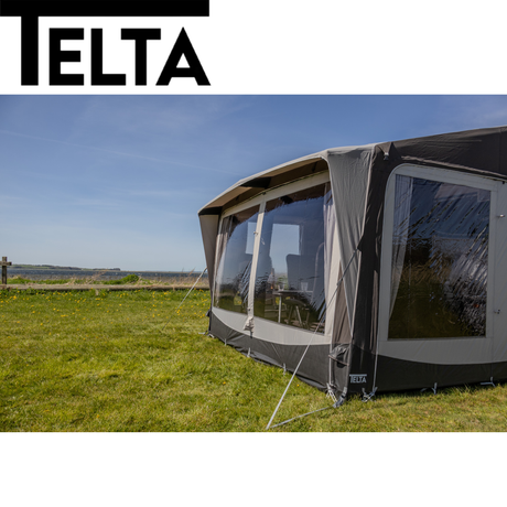 Telta Core 330 Air Awning featuring a spacious design and inflatable structure for easy setup and outdoor use.