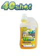 40 Shot Dish 'N' Treat washing up liquid bottle with a vibrant label and a clear liquid inside.