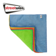 Multicolour pack of 10 Streetwize microfibre towels for cleaning and drying surfaces. Soft, absorbent, and versatile cloths.