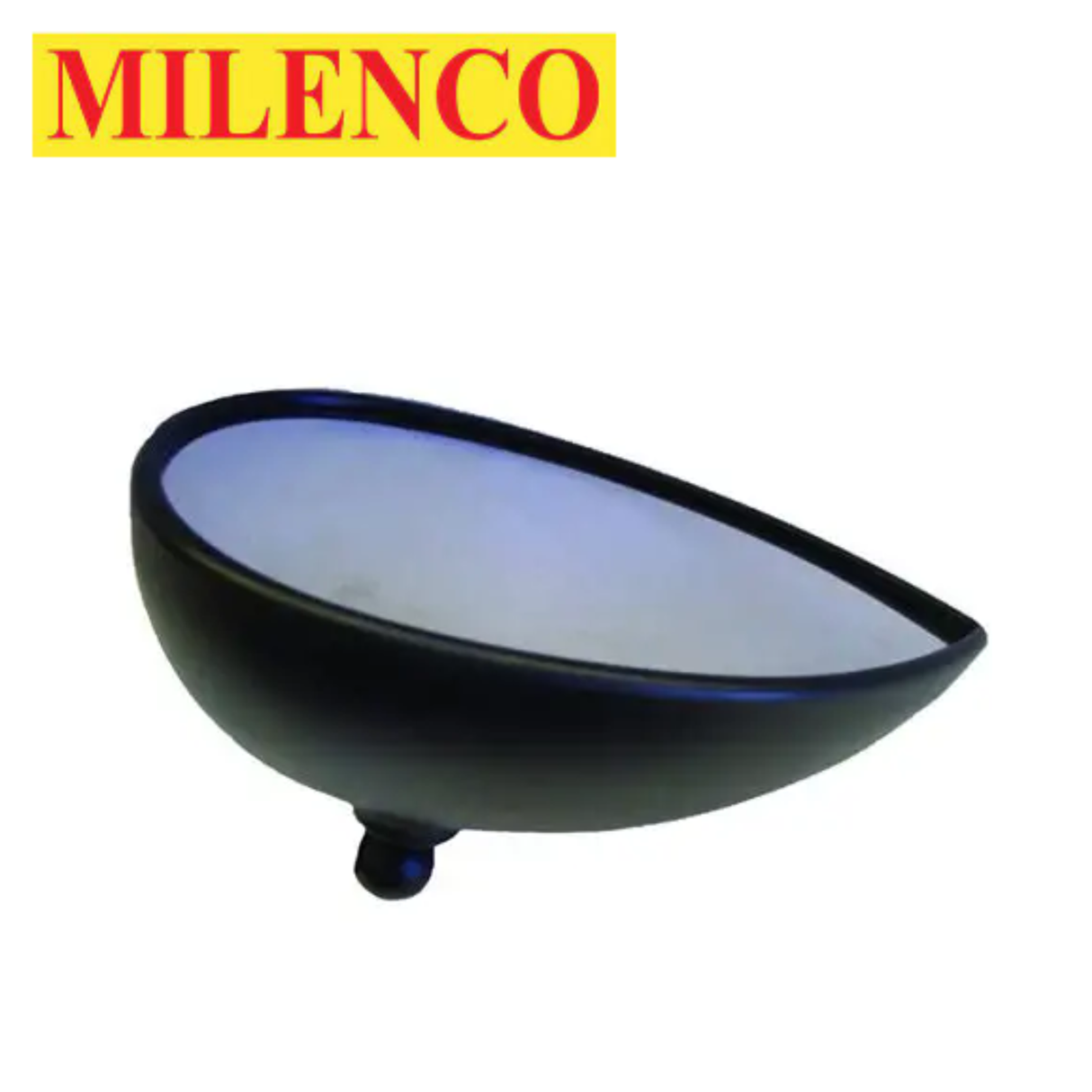 Milenco Aero mirror head replacements in standard and flat styles, showcasing their sleek design and reflective surfaces.