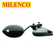 Milenco Aero Flat mirror pair showcasing a sleek design for enhanced visibility on vehicles.