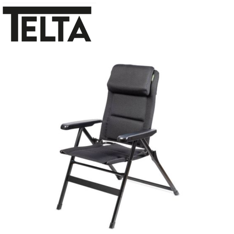Telta Anholt reclining chair with plush upholstery and a modern design, shown in a comfortable, relaxed position.
