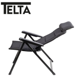 Telta Anholt reclining chair with plush upholstery and modern design, showing the comfortable backrest and armrests.