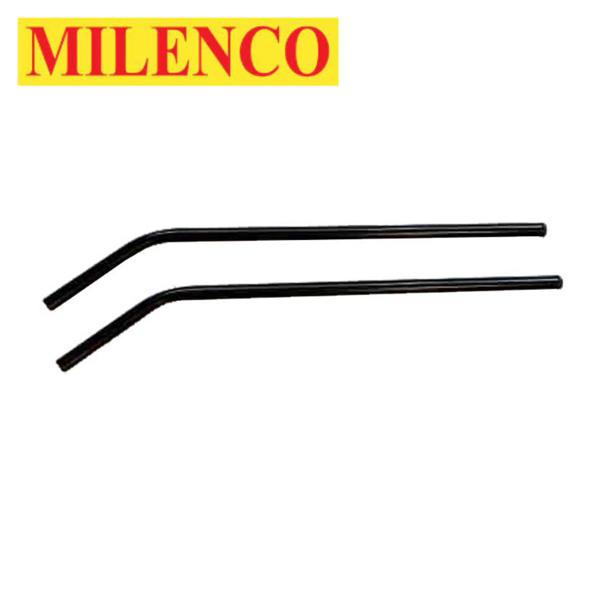 Milenco Aero Mirror XL Arms in black, showcasing adjustable features for enhanced visibility on vehicles.