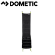 Dometic AccessoryTrack Pro Awning Organiser mounted on a camper awning, with multiple adjustable straps and storage pockets.