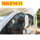Milenco Aero Blind Spot Mirror in black, showcasing a sleek design for enhanced visibility and safety while driving.