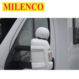 Milenco Aero blind spot mirror in black, showcasing its sleek design and reflective surface for enhanced visibility.