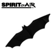 Mini Bat Kite by Spirit of Air featuring a black bat design, perfect for outdoor kite flying and outdoor fun.